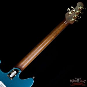 Ernie Ball Music Man BFR Limited #39 of 63 Valentine Rosewood Board Roasted Flame Maple Neck Pine Green - Image 13