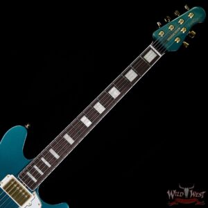 Ernie Ball Music Man BFR Limited #39 of 63 Valentine Rosewood Board Roasted Flame Maple Neck Pine Green - Image 9