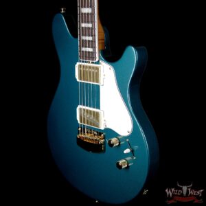 Ernie Ball Music Man BFR Limited #39 of 63 Valentine Rosewood Board Roasted Flame Maple Neck Pine Green - Image 2