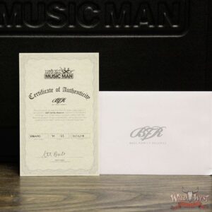Ernie Ball Music Man BFR Limited #39 of 63 Valentine Rosewood Board Roasted Flame Maple Neck Pine Green - Image 8