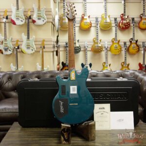 Ernie Ball Music Man BFR Limited #39 of 63 Valentine Rosewood Board Roasted Flame Maple Neck Pine Green - Image 16