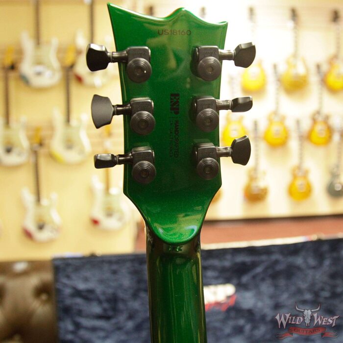 ESP USA 2019 NAMM Eclipse EMG Pickups Ebony Fingerboard Candy Apple Green Metallic - Image 15
