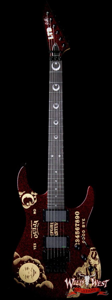 ESP LTD Limited Edition Kirk Hammett Signature KH Ouija Red Sparkle # 265 of 500