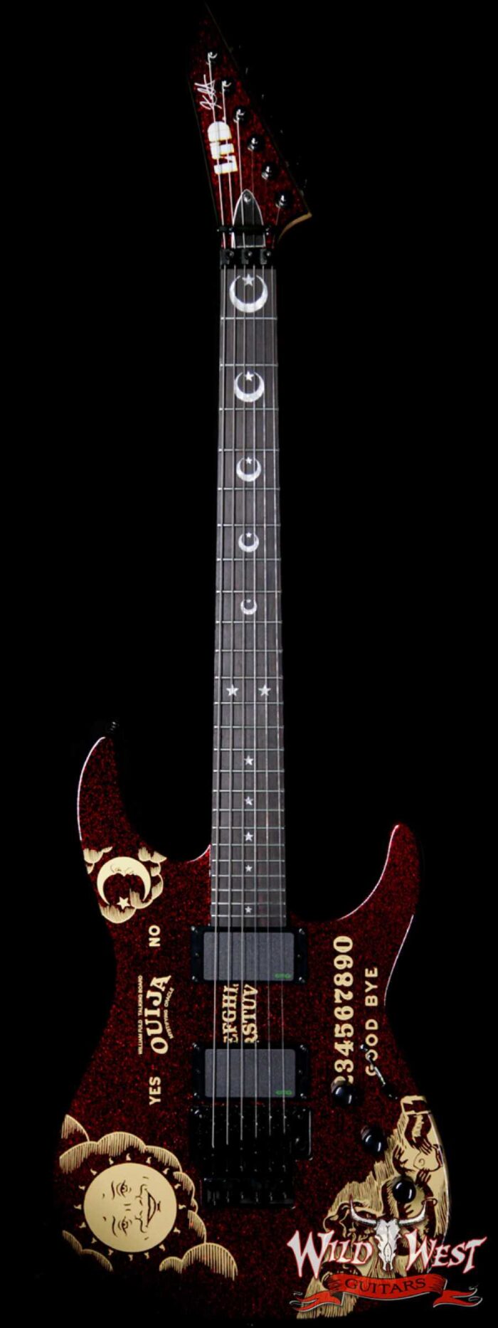 ESP LTD Limited Edition Kirk Hammett Signature KH Ouija Red Sparkle # 265 of 500 - Image 1
