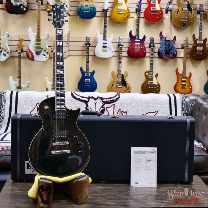 ESP USA Eclipse with Seymour Duncan 59/Custom Pickups Sapphire Black Metallic 8.45 LBS - Image 7