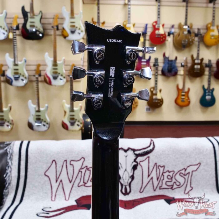 ESP USA Eclipse with Seymour Duncan 59/Custom Pickups Sapphire Black Metallic 8.45 LBS - Image 10