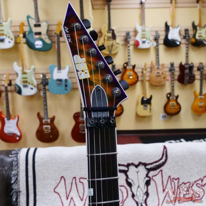 ESP USA M-II FR-DLX Floyd Rose Quilted Maple Top Ebony Fingerboard Seymour Duncan Custom/ ‘59 Lynch Burst - Image 7
