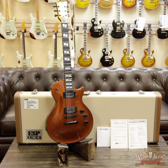 ESP USA Eclipse Hardtail Ebony Fretboard Fire Rust Metallic - Image 13