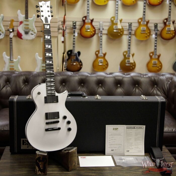 ESP USA Eclipse EMG Pickups Ebony Fingerboard Pearl White - Image 5