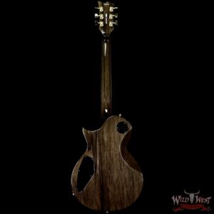 ESP USA Eclipse Flame Flame Myrtlewood Top Ebony Fingerboard See-Thru Black Sunburst - Image 5