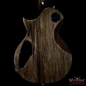 ESP USA Eclipse Flame Flame Myrtlewood Top Ebony Fingerboard See-Thru Black Sunburst - Image 6