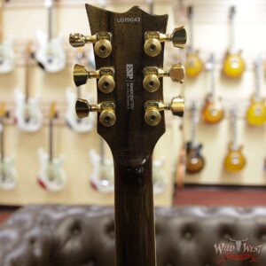 ESP USA Eclipse Flame Flame Myrtlewood Top Ebony Fingerboard See-Thru Black Sunburst - Image 9
