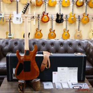 ESP USA M-II DLX FR Floyd Rose Flame Maple Top Ebony Fingerboard Seymour Duncan Pickups Cranberry Burst - Image 9