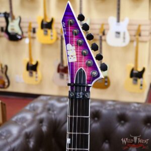 ESP USA M-II DLX FR Floyd Rose Flame Maple Top Ebony Fingerboard Seymour Duncan Pickups Cranberry Burst - Image 7