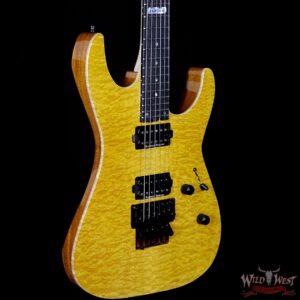ESP USA M-II Floyd Rose Maple Top with Ebony Fretboard Honey - Image 4
