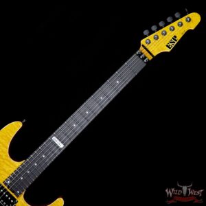 ESP USA M-II Floyd Rose Maple Top with Ebony Fretboard Honey - Image 8