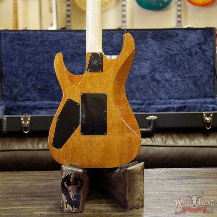 ESP USA M-II Floyd Rose Maple Top with Ebony Fretboard Honey - Image 14