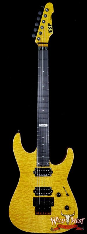 ESP USA M-II Floyd Rose Maple Top with Ebony Fretboard Honey