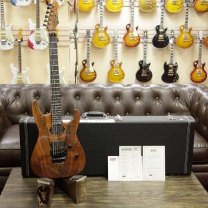 ESP USA M-II Floyd Rose Koa Top with Ebony Fretboard EMG Pickups Natural - Image 9