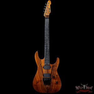 ESP USA M-II Floyd Rose Koa Top with Ebony Fretboard EMG Pickups Natural - Image 4