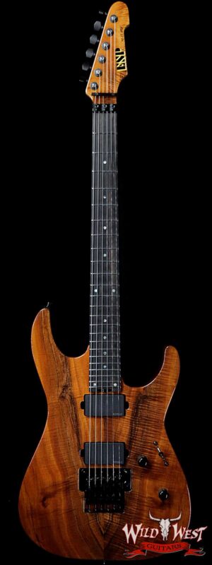 ESP USA M-II Floyd Rose Koa Top with Ebony Fretboard EMG Pickups Natural