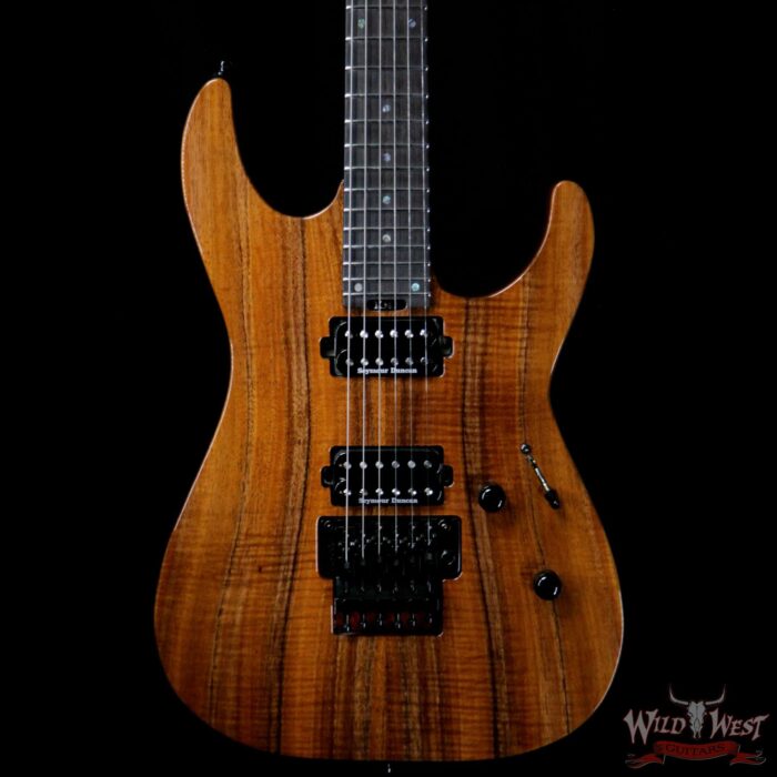 ESP USA M-II Floyd Rose Koa Top with Ebony Fretboard Natural - Image 2