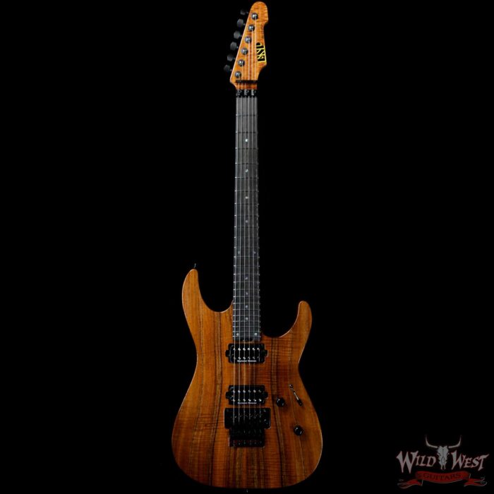 ESP USA M-II Floyd Rose Koa Top with Ebony Fretboard Natural - Image 4