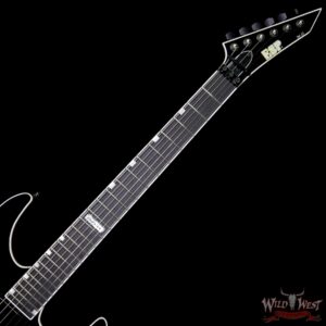 ESP USA M-II Neck NTB Floyd Rose Thru Body Ebony Fretboard EMG Pickup Black - Image 9