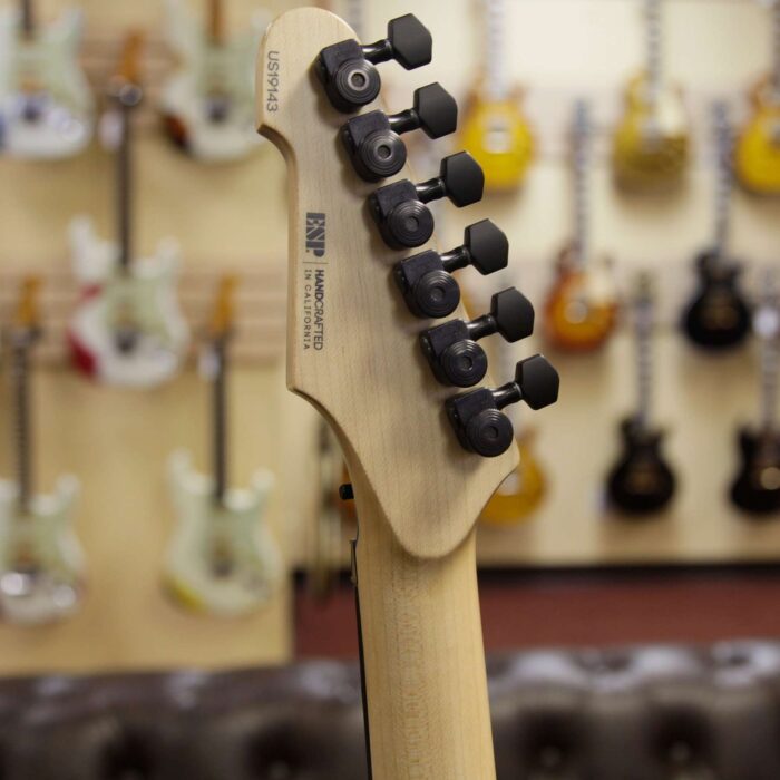 ESP USA M-II Floyd Rose Tamo Ash Top with Ebony Fretboard Emerald Green Sunburst - Image 7