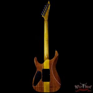 ESP USA M-II NTB Neck Thru Body Floyd Rose Koa Top Ebony Fretboard Natural - Image 5