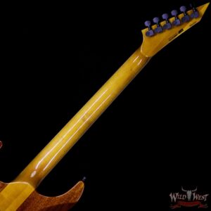 ESP USA M-II NTB Neck Thru Body Floyd Rose Koa Top Ebony Fretboard Natural - Image 10