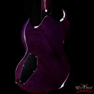 ESP USA Viper Flame Maple Top Ebony Fingerboard Purple Sunburst - Image 5