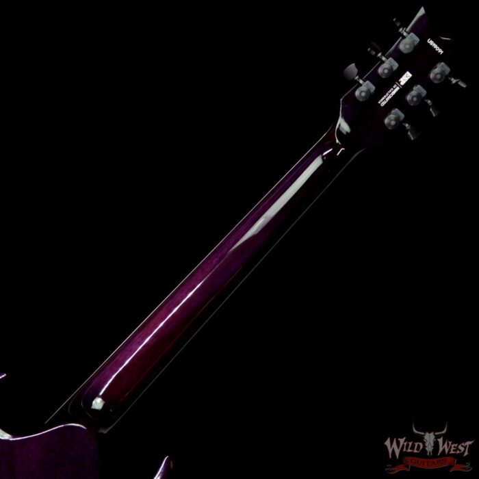 ESP USA Viper Flame Maple Top Ebony Fingerboard Purple Sunburst - Image 9
