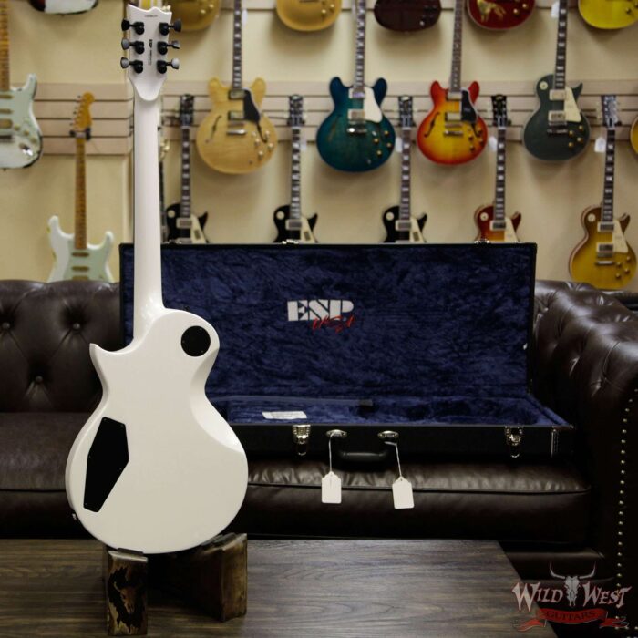 ESP USA Eclipse Hardtail Ebony Fretboard with Seymour Duncan Saturday Night Special Pickups Pearl White - Image 13