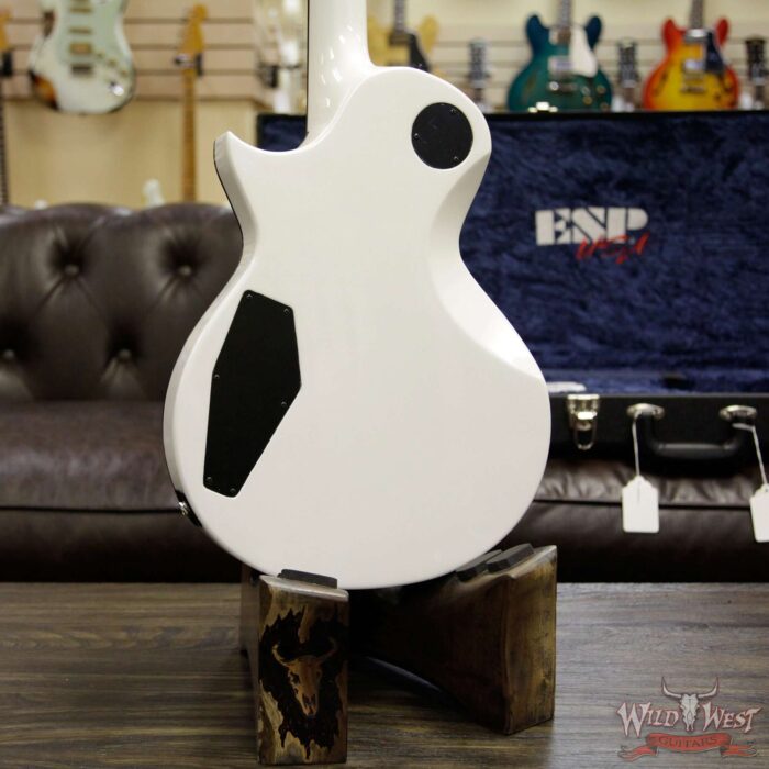 ESP USA Eclipse Hardtail Ebony Fretboard with Seymour Duncan Saturday Night Special Pickups Pearl White - Image 14