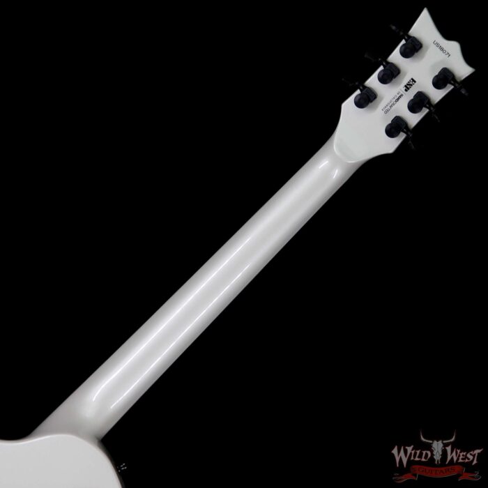ESP USA Eclipse Hardtail Ebony Fretboard with Seymour Duncan Saturday Night Special Pickups Pearl White - Image 10