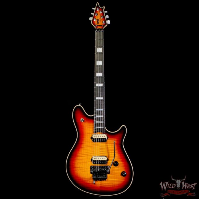 EVH Wolfgang USA Ebony Fingerboard 5A Flame Top 3-Tone Burst 8.25 LBS - Image 2