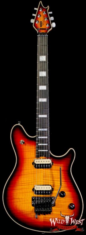EVH Wolfgang USA Ebony Fingerboard 5A Flame Top 3-Tone Burst 8.25 LBS