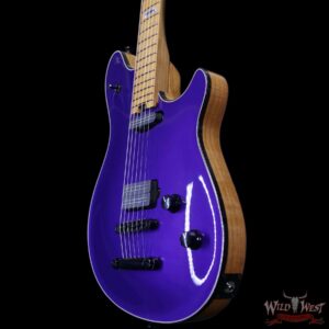 EVH Custom Shop USA HS Wolfgang Bare Knuckle Pickups Roasted Flame Maple Neck Tune-O-Matic Bridge Purple Metallic 7.45 lbs - Image 2