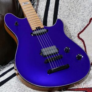 EVH Custom Shop USA HS Wolfgang Bare Knuckle Pickups Roasted Flame Maple Neck Tune-O-Matic Bridge Purple Metallic 7.45 lbs - Image 9