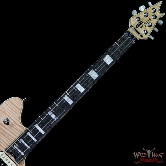 2016 EVH Wolfgang USA 5A Flame Maple Top Natural - Image 4