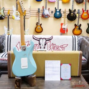 Fender Custom Shop Andy Hicks Masterbuilt 1964 Stratocaster Brazilian Rosewood Board Josefina Hand-Wound Pickups Joueneyman Relic Aged Daphne Blue - Image 10