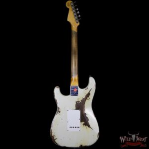 Fender Custom Shop Summer Event LTD 1960 Stratocaster Heavy Relic Super Faded Aged Vintage White - Image 6