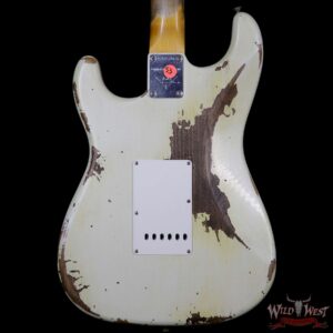 Fender Custom Shop Summer Event LTD 1960 Stratocaster Heavy Relic Super Faded Aged Vintage White - Image 7