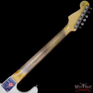 Fender Custom Shop Summer Event LTD 1960 Stratocaster Heavy Relic Super Faded Aged Vintage White - Image 11