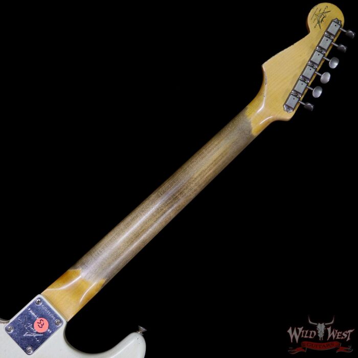 Fender Custom Shop Summer Event LTD 1960 Stratocaster Heavy Relic Super Faded Aged Vintage White - Image 11