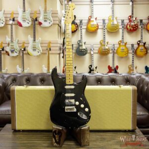 Fender Custom Shop 1958 Stratocaster Relic Maple Neck HSS EVH Pickup Black - Image 12