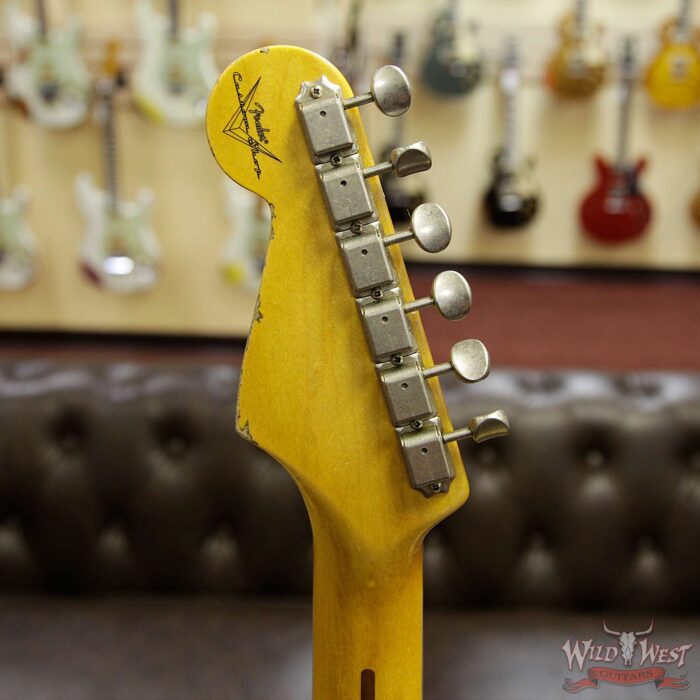 Fender Custom Shop 1958 Stratocaster Relic Maple Neck HSS EVH Pickup Black - Image 14