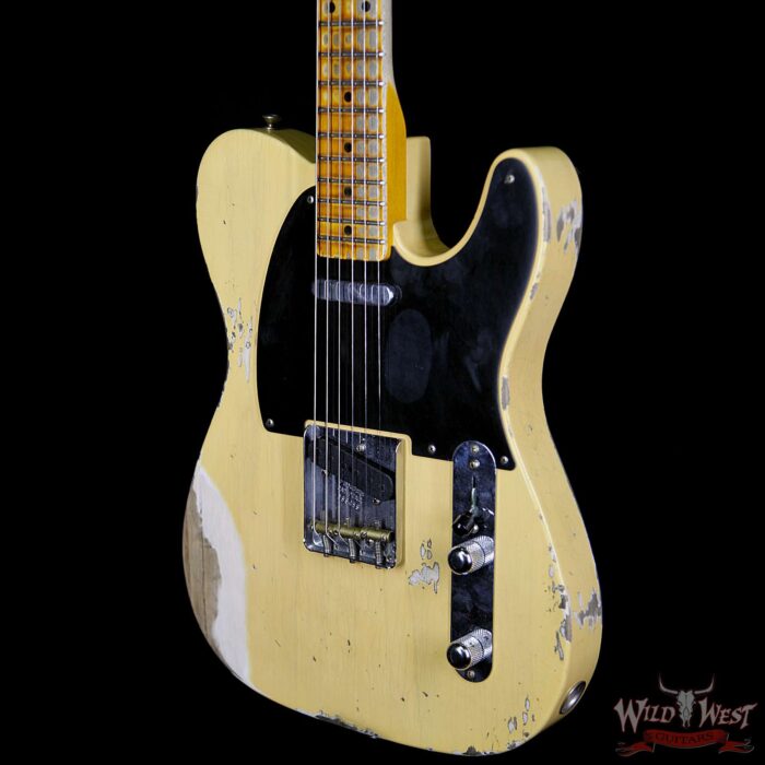 Fender Custom Shop 1952 Telecaster Reissue Heavy Relic NoCaster Blonde - Image 2