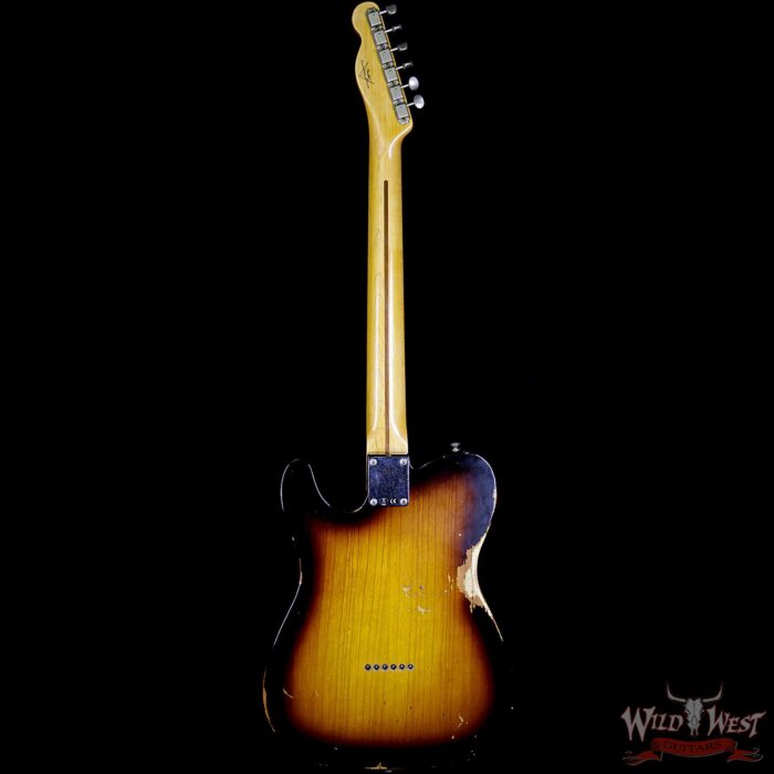 Fender Custom Shop 1952 Telecaster Relic Reissue 2 Tone Sunburst - Image 6